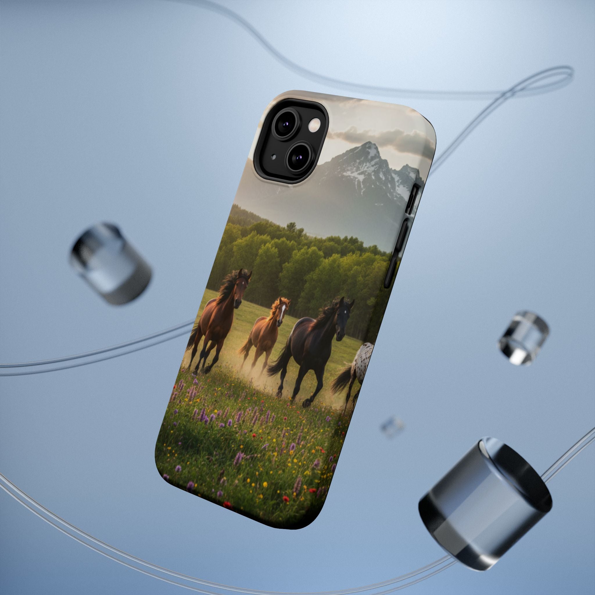 Running Horses Phone Case | Magnetic Impact-Resistant Case