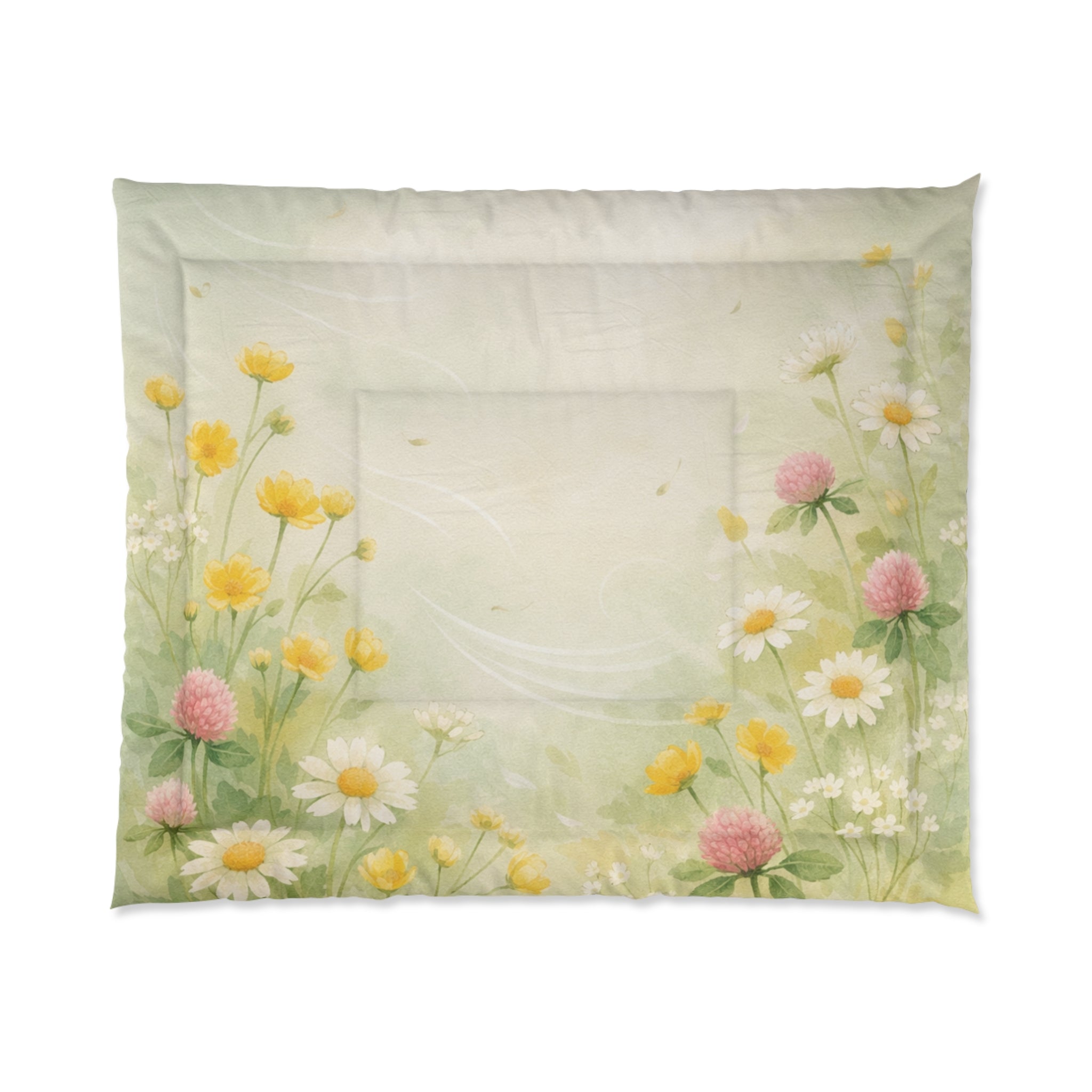 Wildflower Meadow Comforter | Daisies Clover Floral Bedding