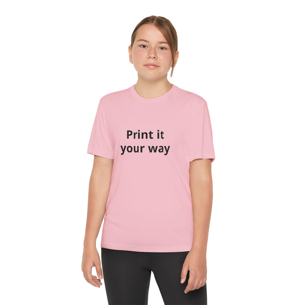 Print it your way Tee | Customizable Youth T-Shirt, Plain White Kids Tee