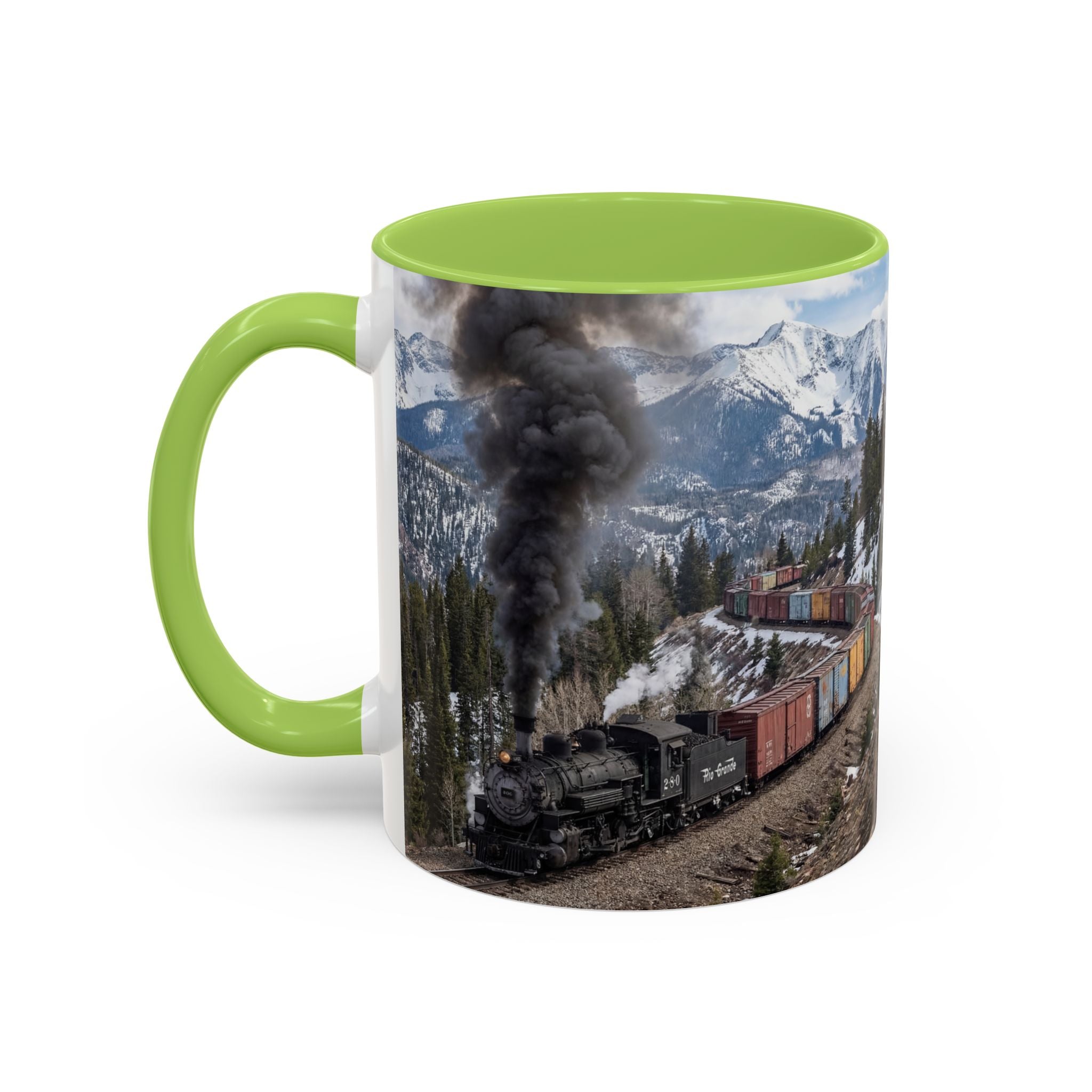 Accent Coffee Mug (11, 15oz)/Steam Train