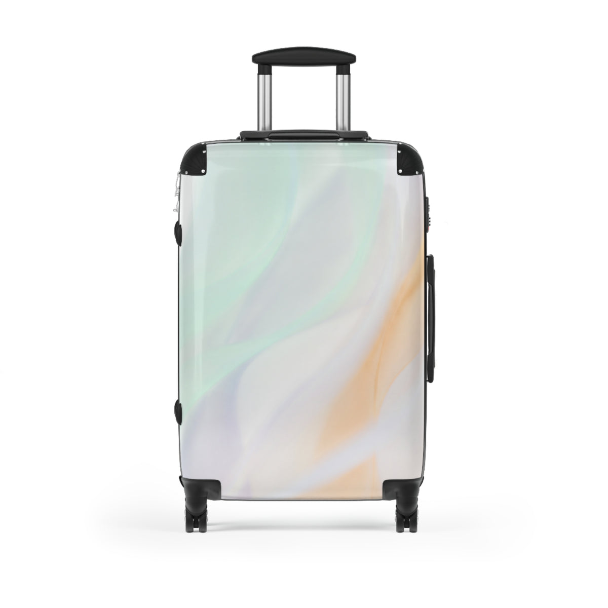 Suitcases/Abstract Swirl / Colorful Red, Blue & Gold Travel Luggage