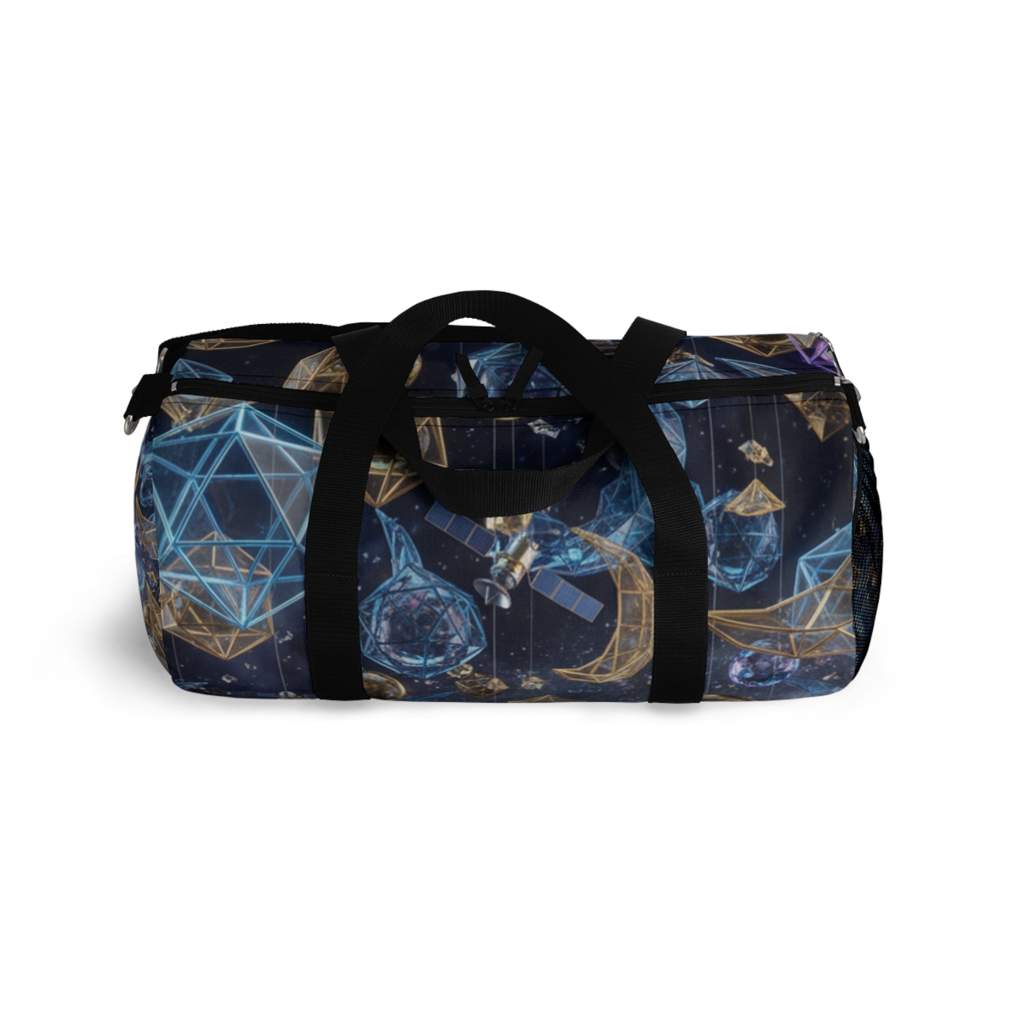 Duffle Bag Celestial Gems/ Moon and Crystal Pattern Travel Bag