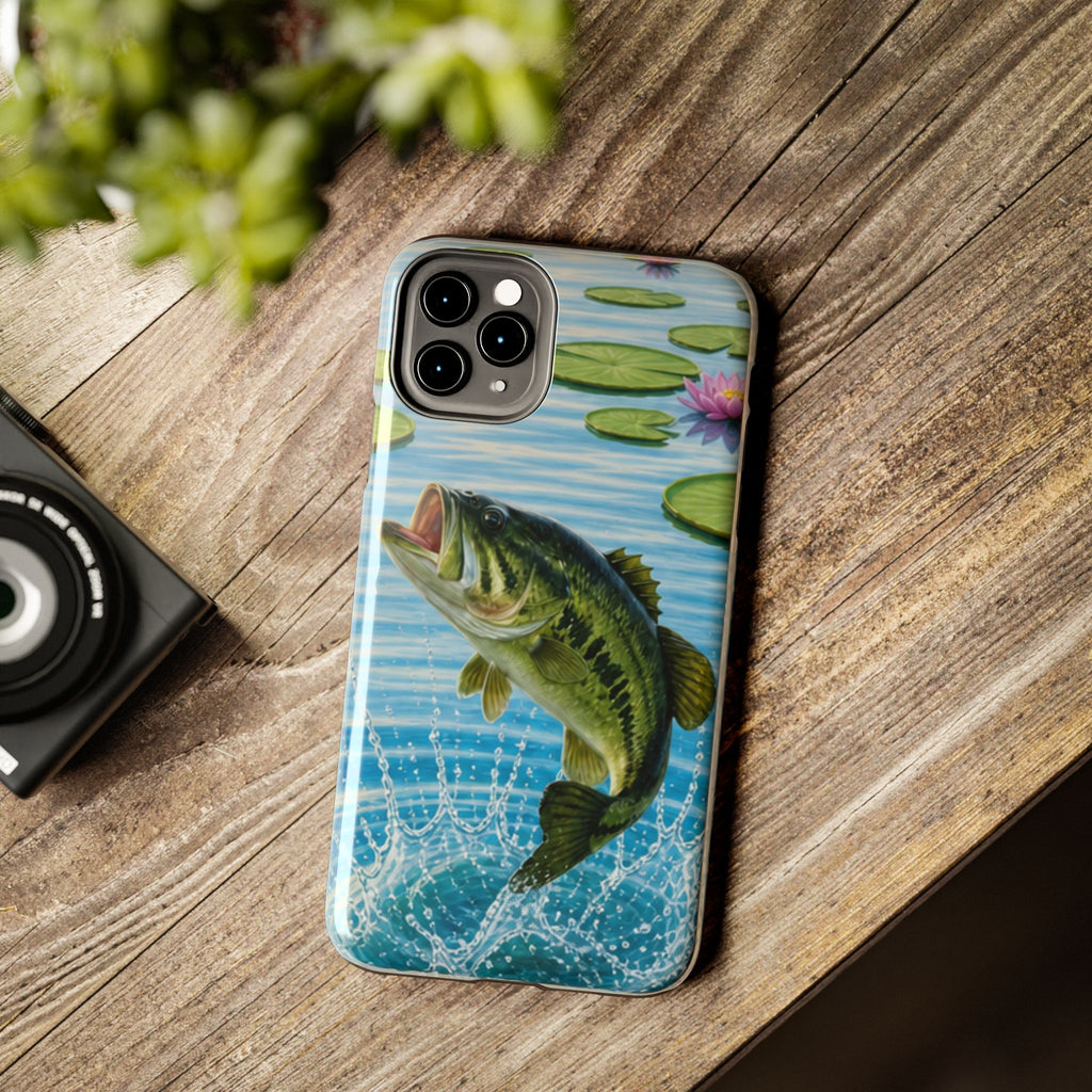 Largemouth Bass Jumping Phone Case | Tough Phone Case