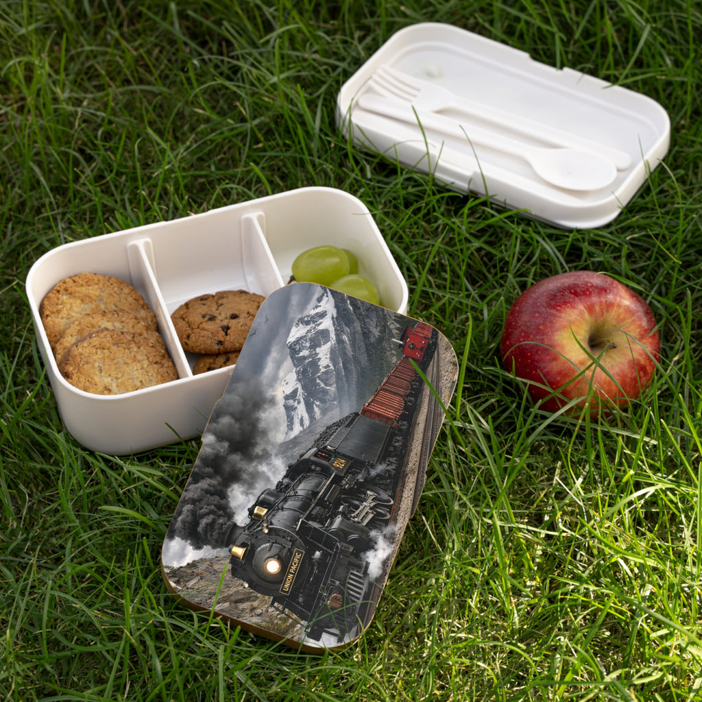 Vintage Steam Train Bento Lunch Box