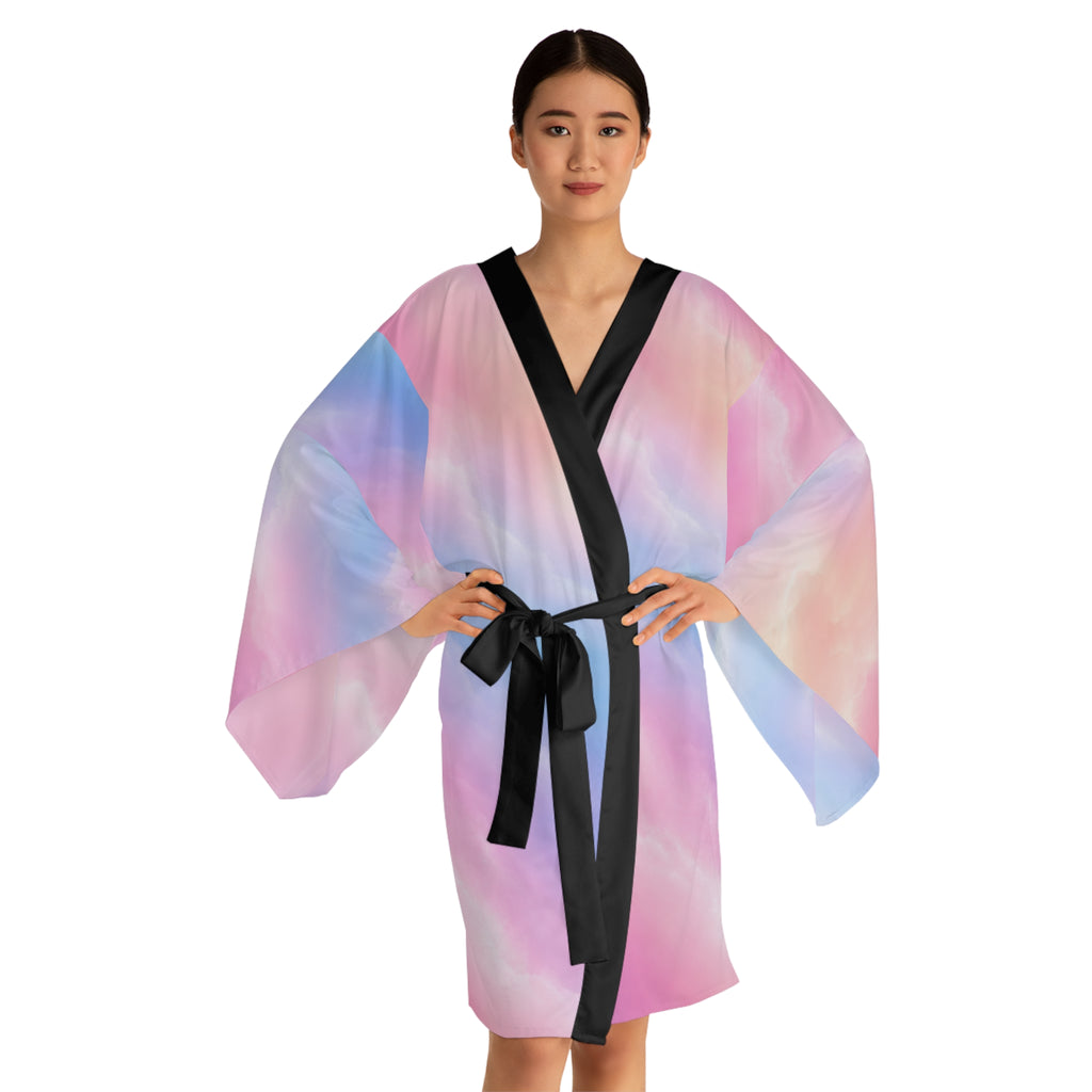 Pastel Cloud Ombré Kimono Robe
