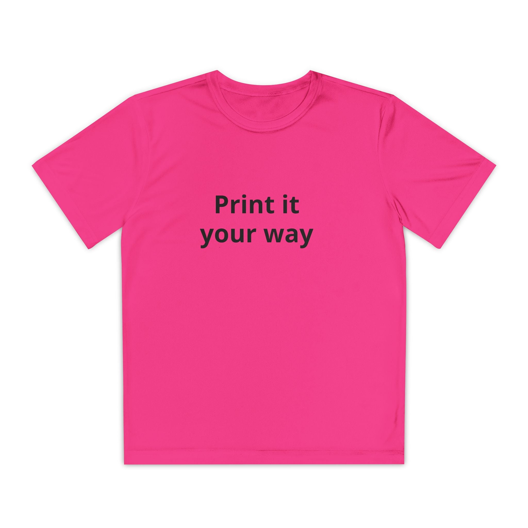 Customizable Plain White Kids T-Shirt – Youth Cotton Tee for DIY Printing