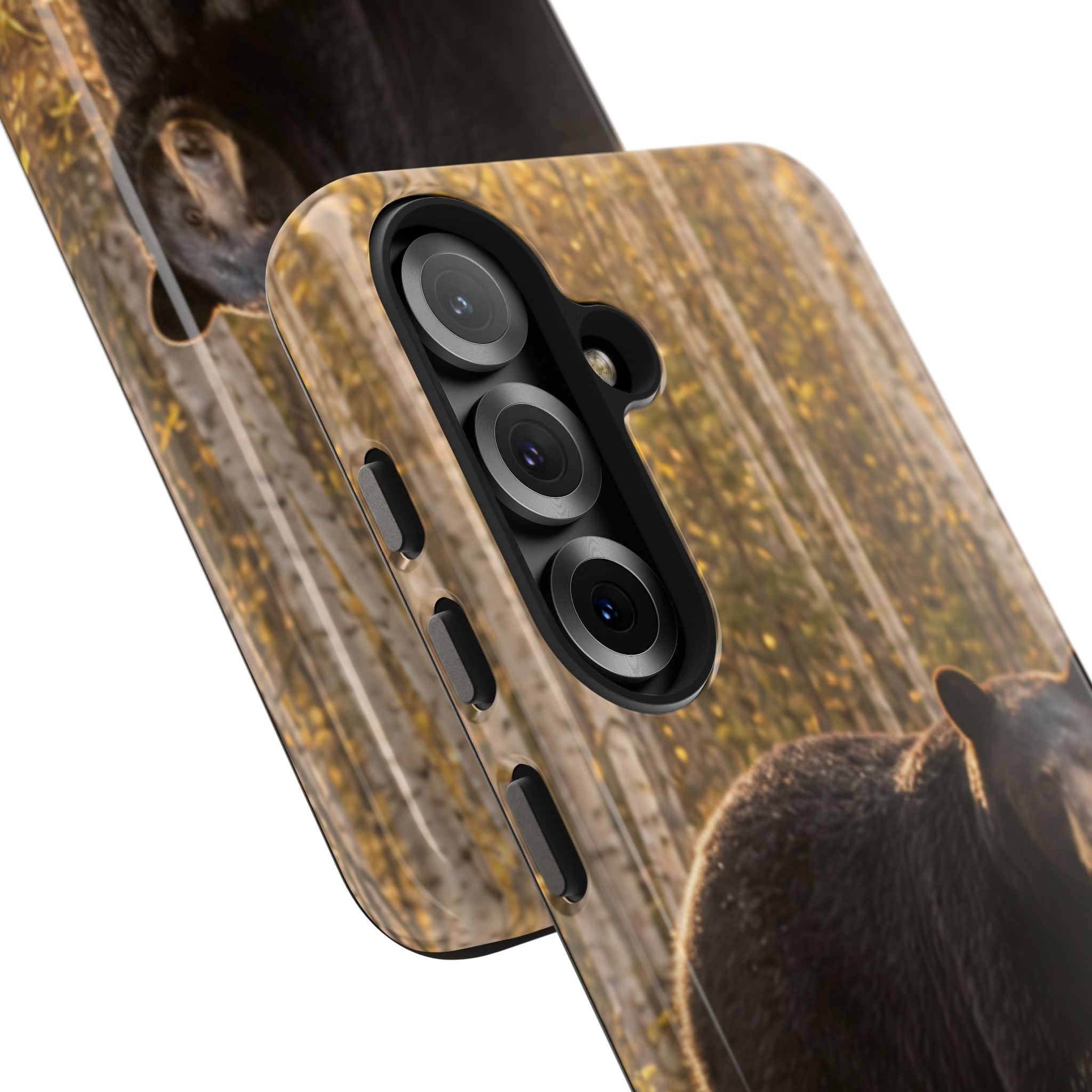 Black Bear Forest Phone Case | Tough Phone Case