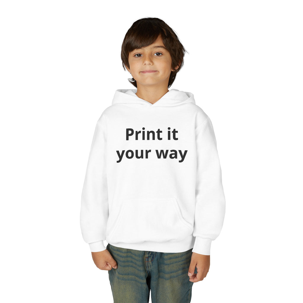 Hooded Sweatshirt Kids Print It Your Way | Custom Youth Hoodie