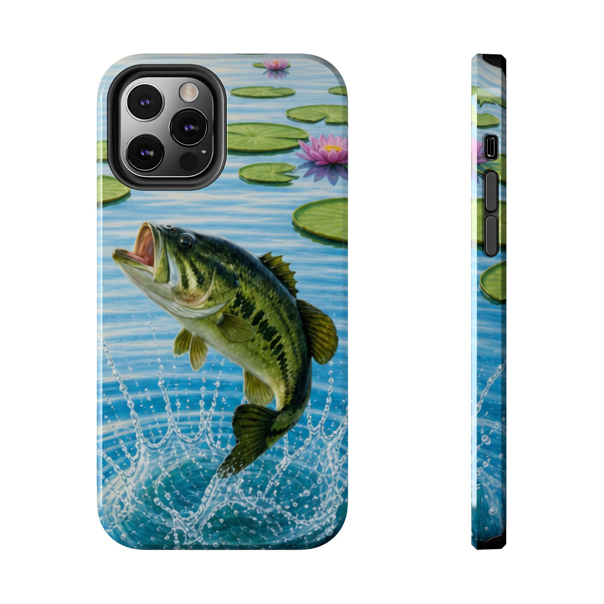 Largemouth Bass Jumping Phone Case | Tough Phone Case