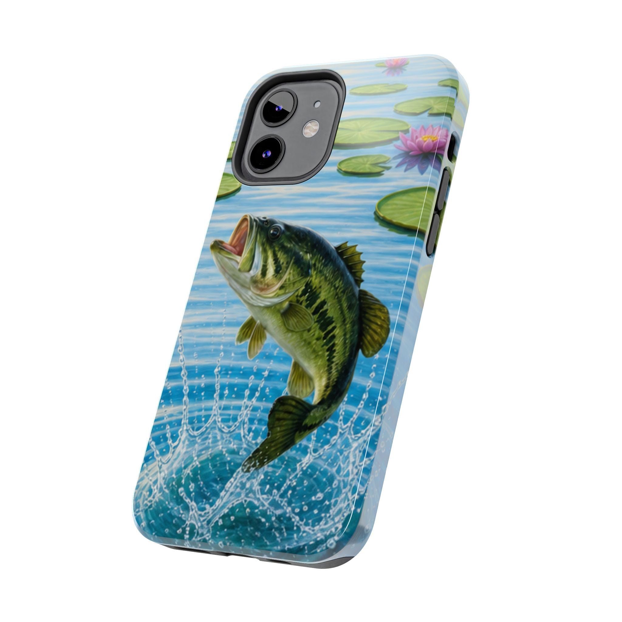 Largemouth Bass Jumping Phone Case | Tough Phone Case
