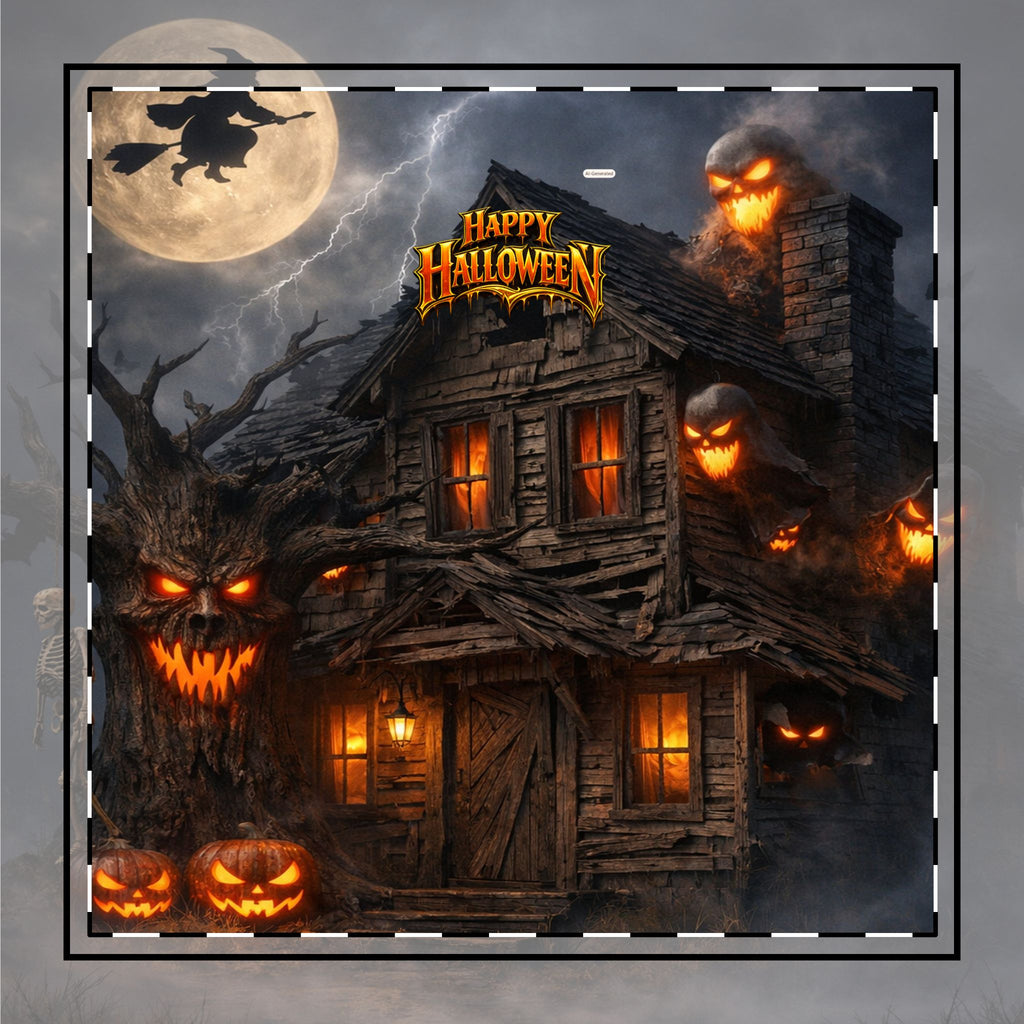 Halloween Haunted House Napkin