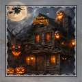 Halloween Haunted House Napkin