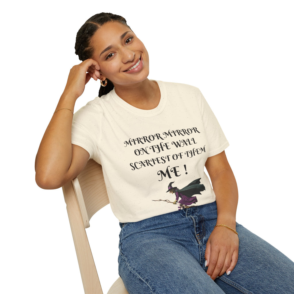 Mirror Mirror on the Wall Witch Illustration T-Shirt