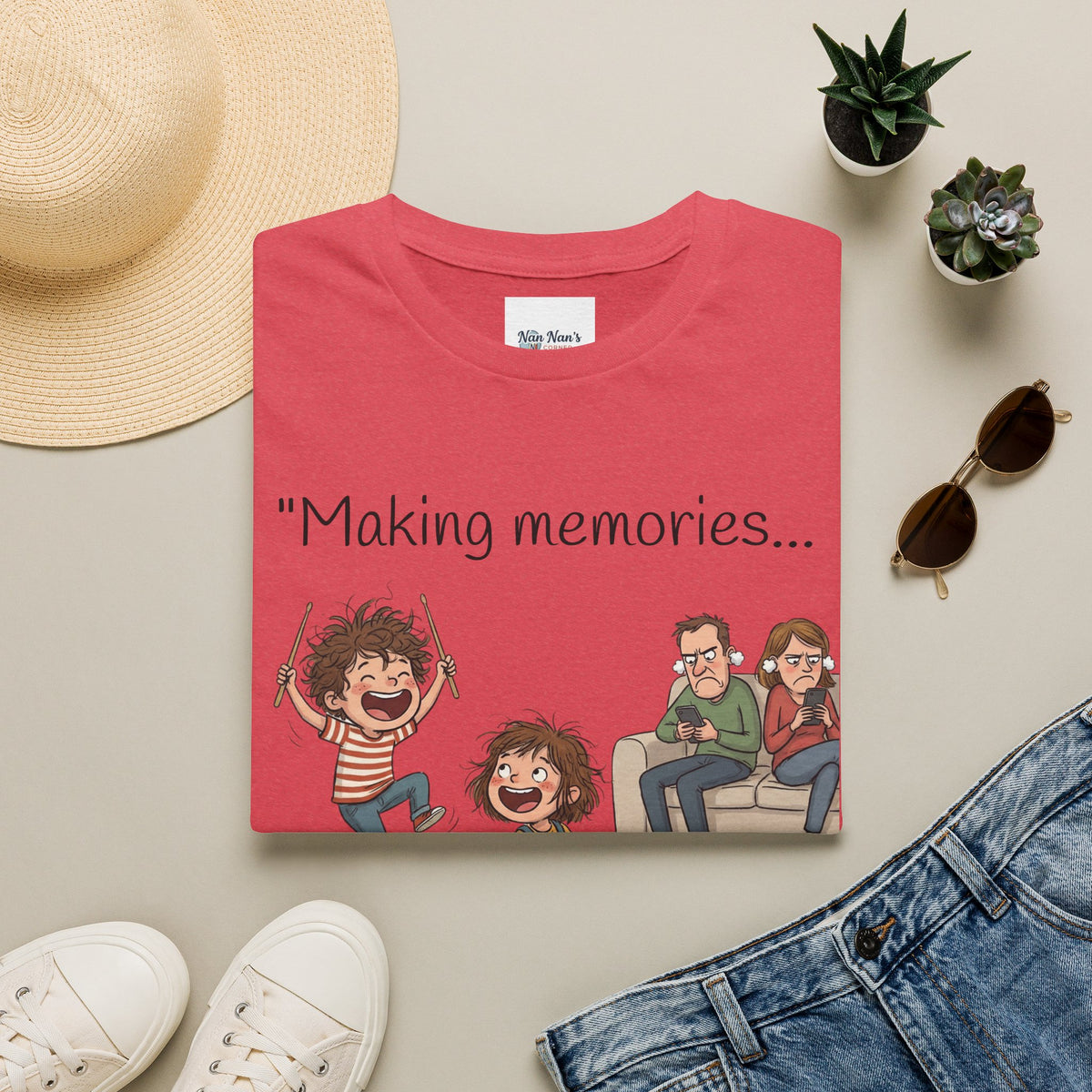 Making Memories and Migraines Unisex Graphic T-Shirt – Funny Music Cotton Tee