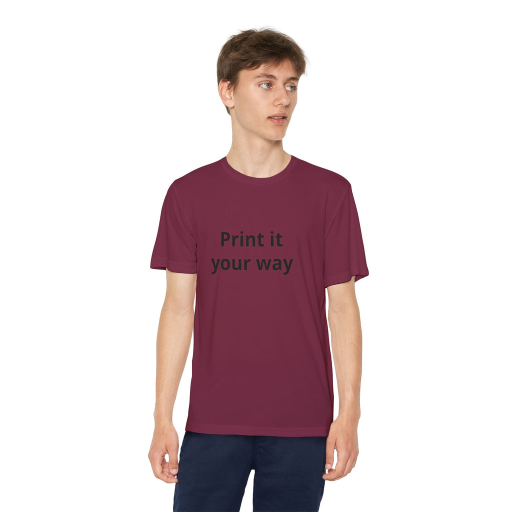 Print it your way Tee | Customizable Youth T-Shirt, Plain White Kids Tee