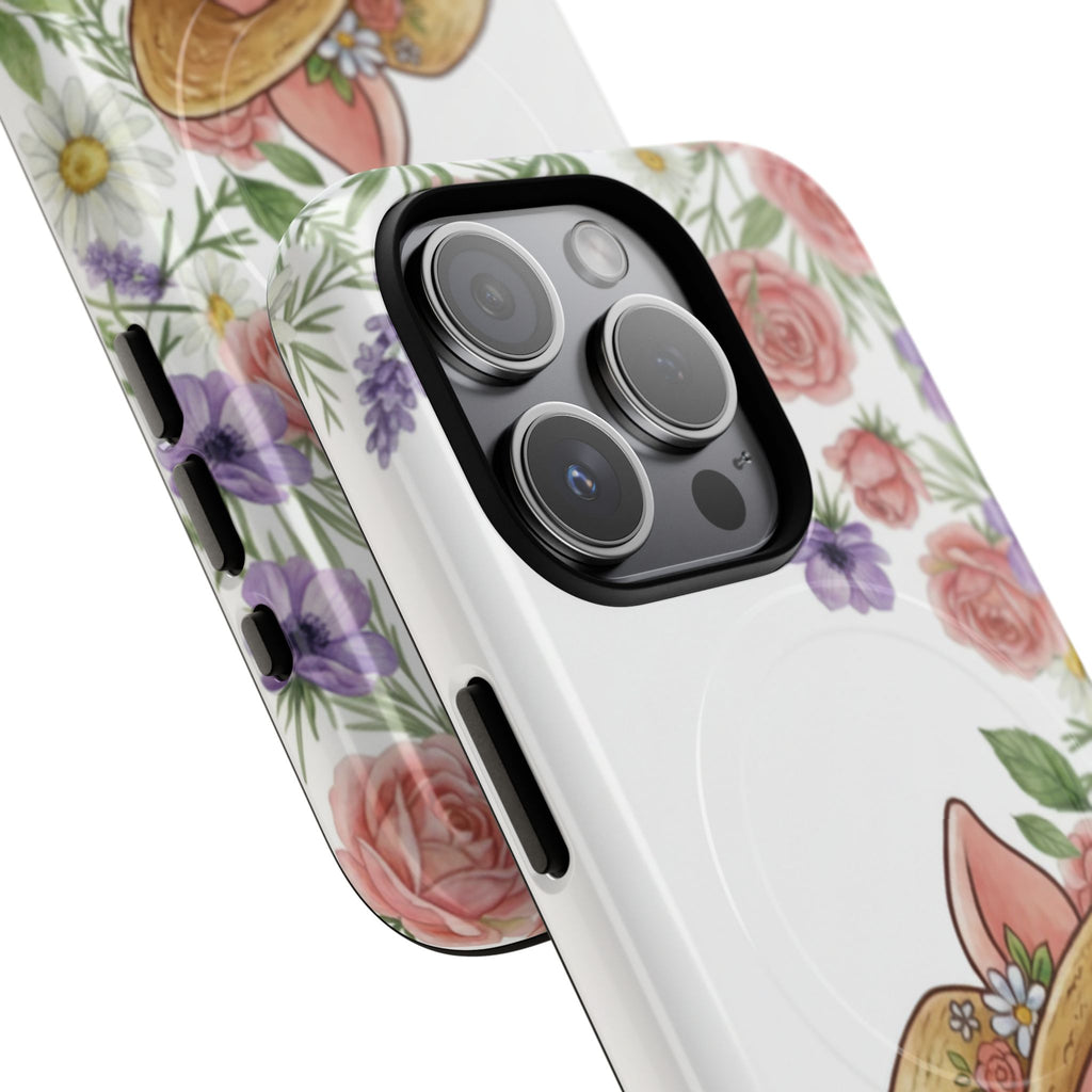 Piglet in Straw Hat Floral Phone Case