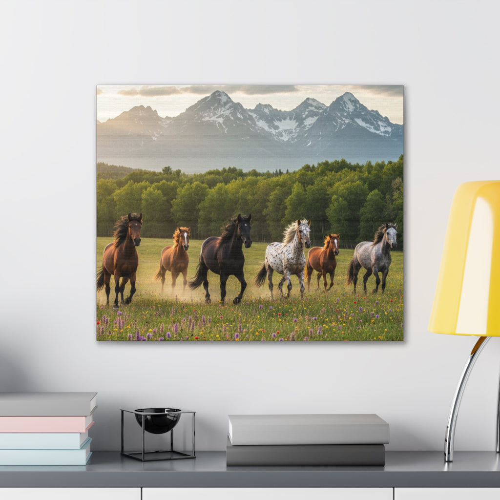 Wild Horses/Canvas Stretched, 0.75"