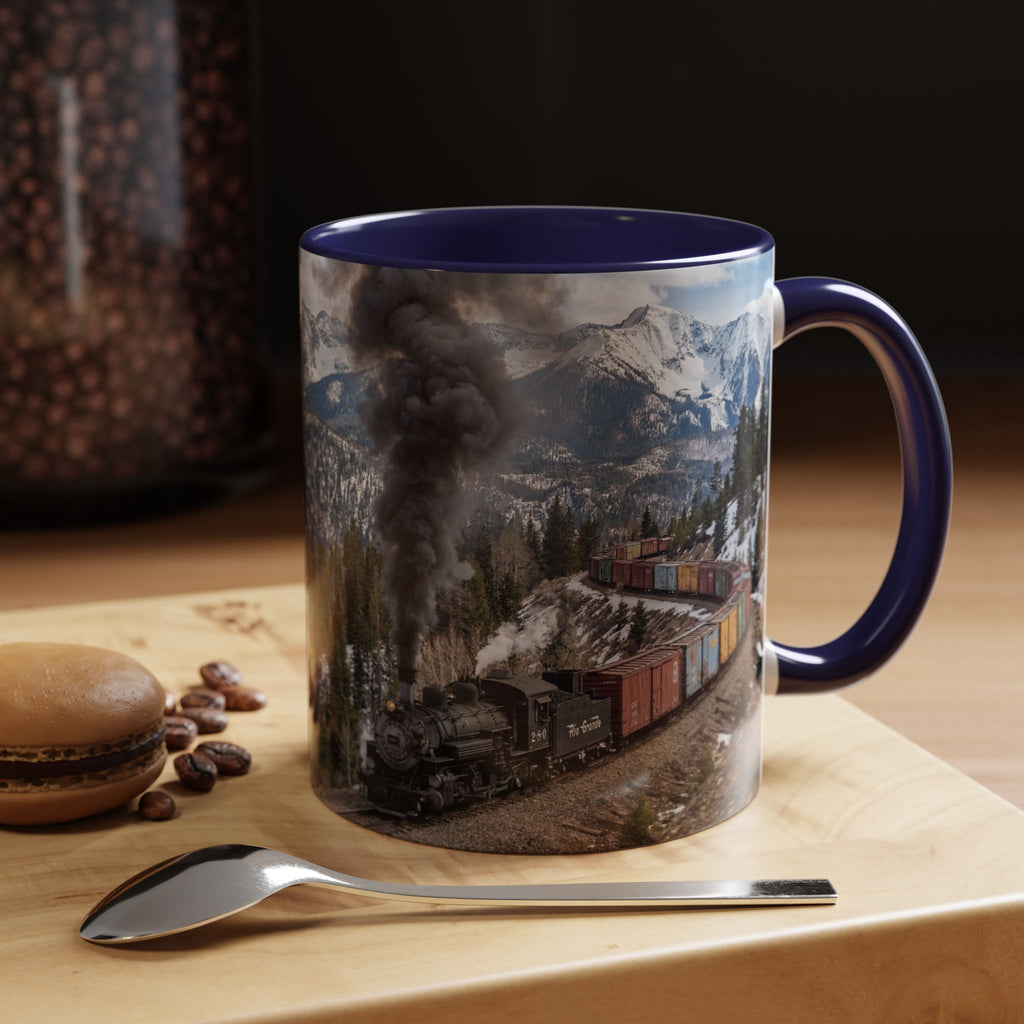 Accent Coffee Mug (11, 15oz)/Steam Train