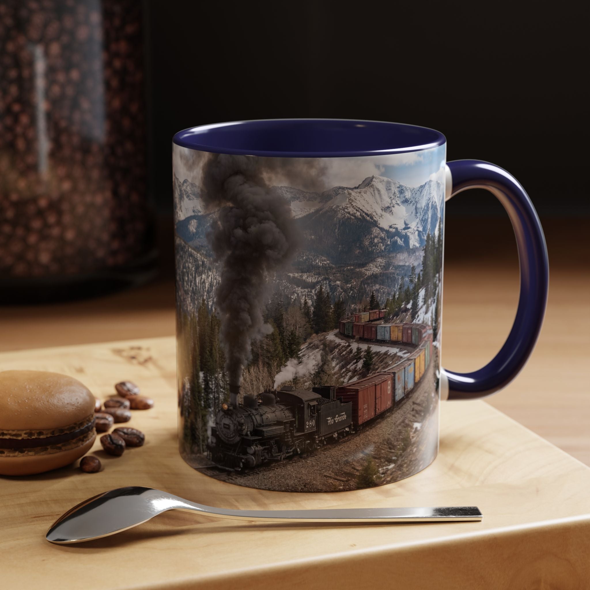 Accent Coffee Mug (11, 15oz)/Steam Train