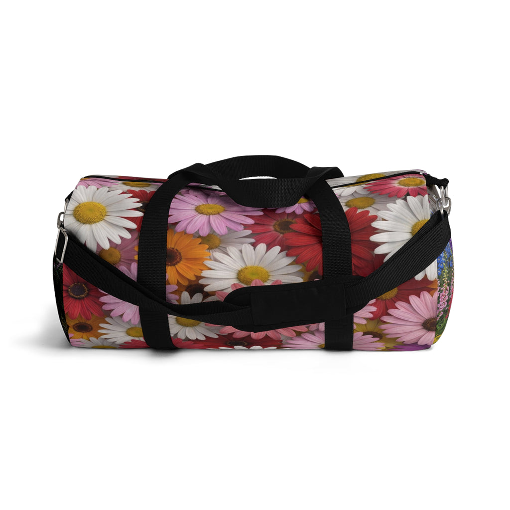 Floral Daisy Duffel Bag — Colorful Travel & Gym Bag