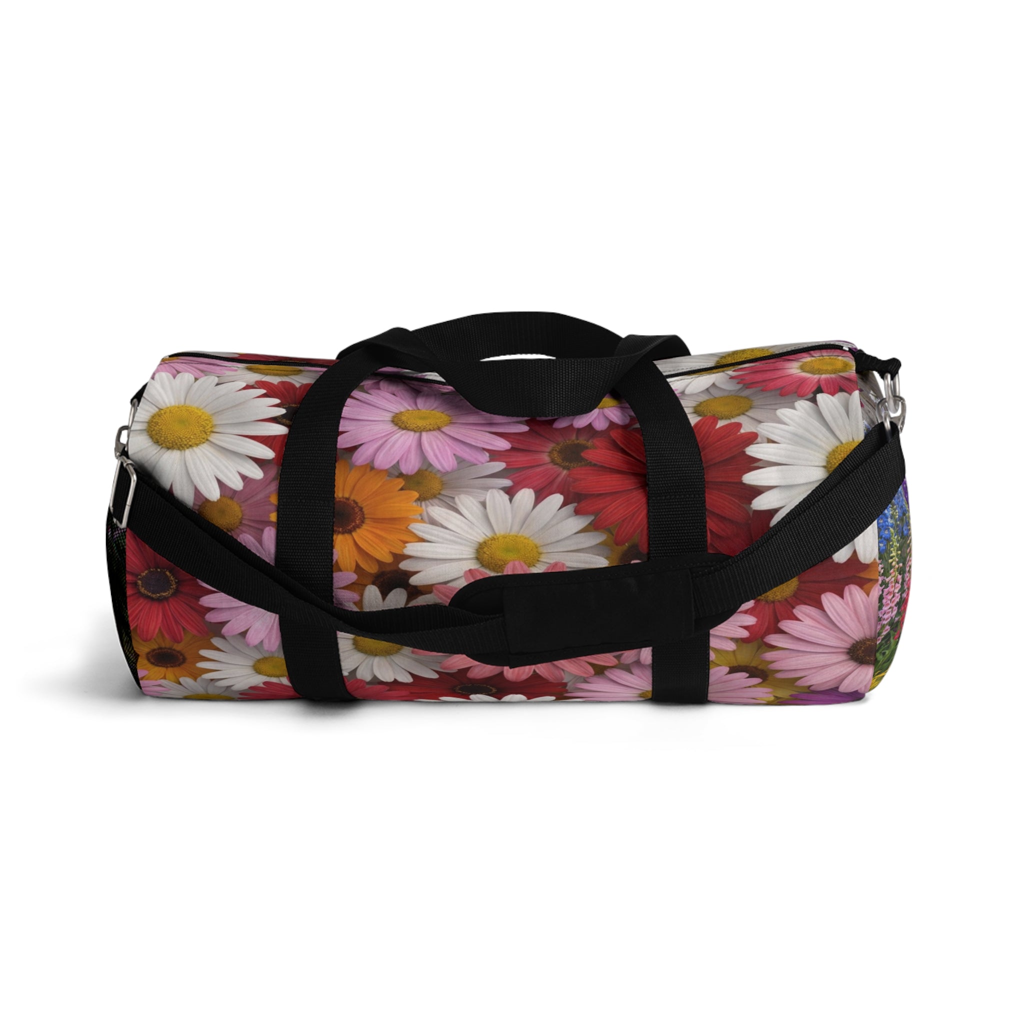 Floral Daisy Duffel Bag — Colorful Travel & Gym Bag