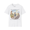 T‑Shirt – "She’s not delivering mail, she’s delivering a little wind" Cute Postal Worker Illustration Tee