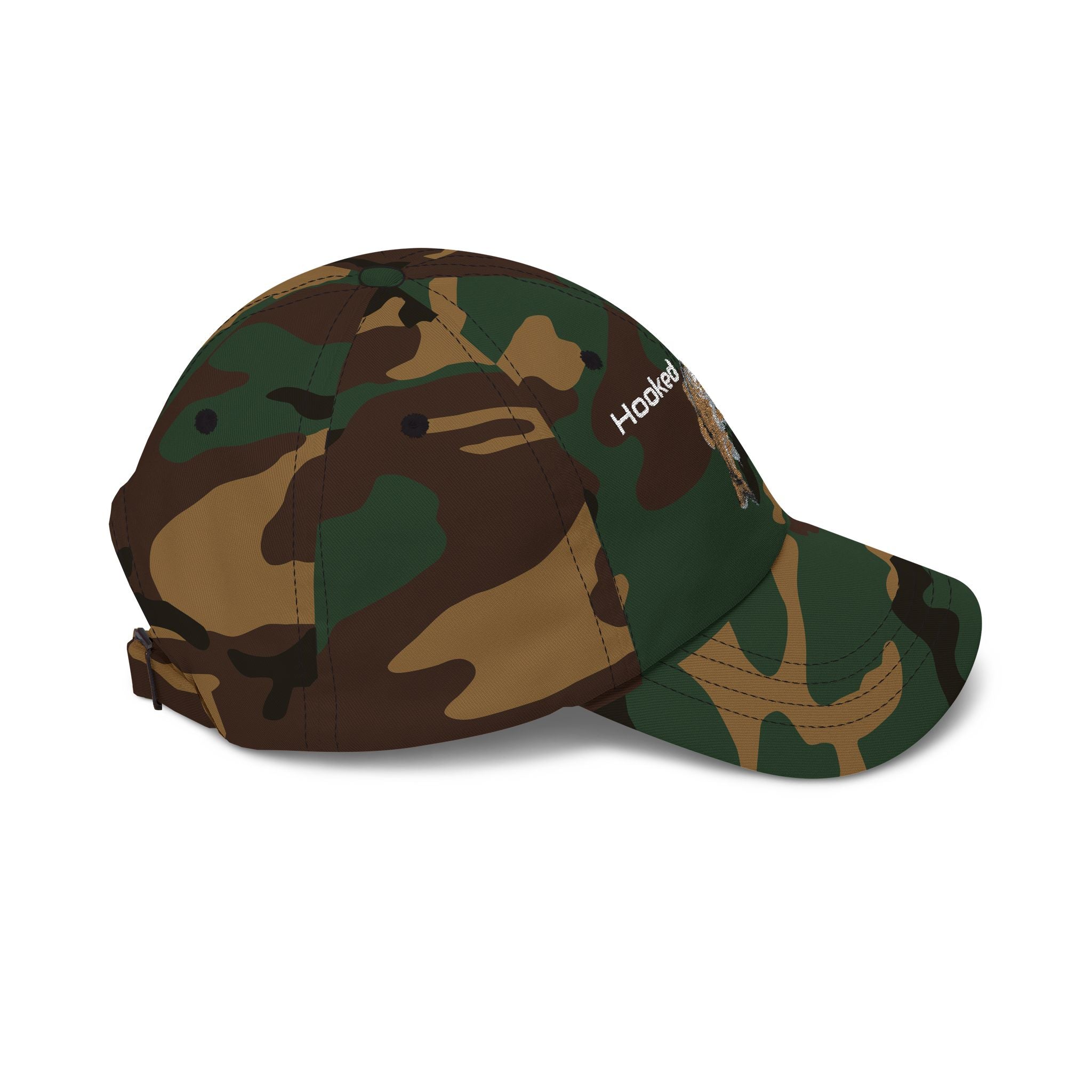Hooked For Life Fishing Dad Cap | Baseball Hat
