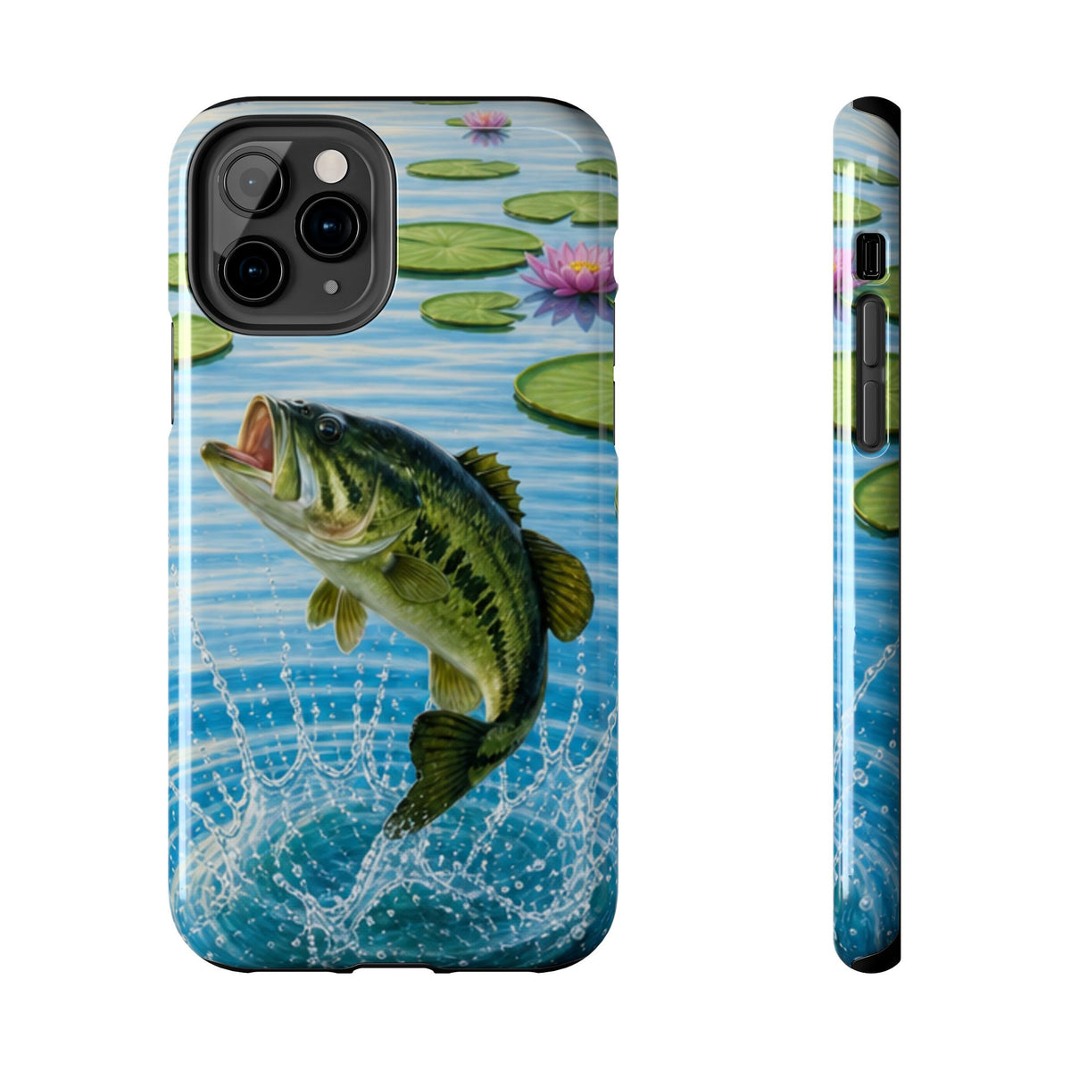 Largemouth Bass Jumping Phone Case | Tough Phone Case