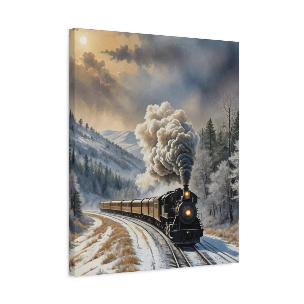 Matte Canvas, Steam Train  Stretched, 1.25"