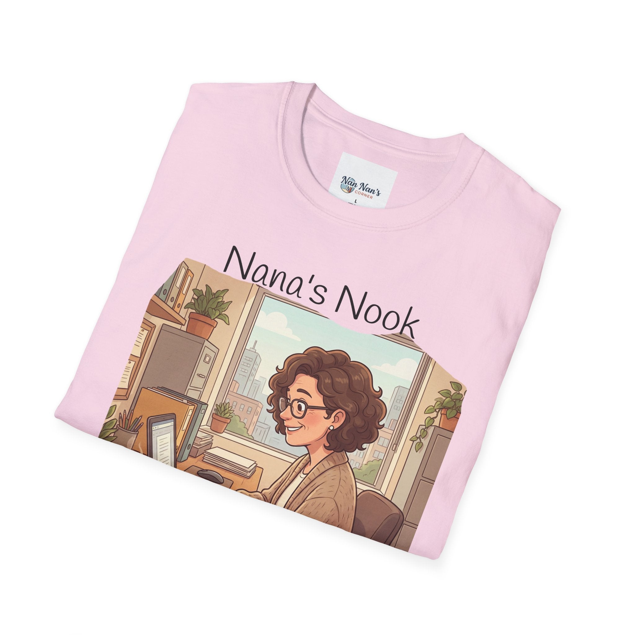 T-Shirt / "Nana's Nook: My Manager Has Whiskers" Cozy Grandma Cat Lover Tee