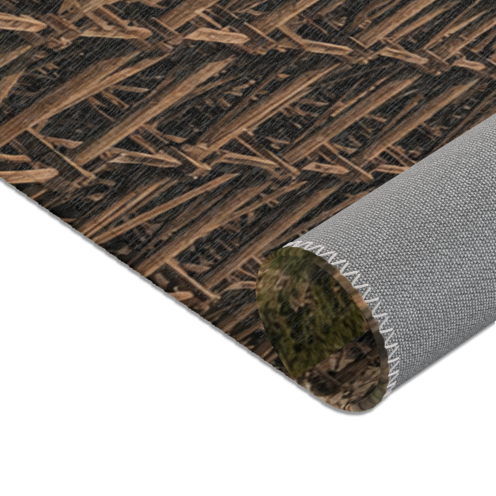 Union Pacific Steam Train Area Rug | Big Boy Locomotive with Cars