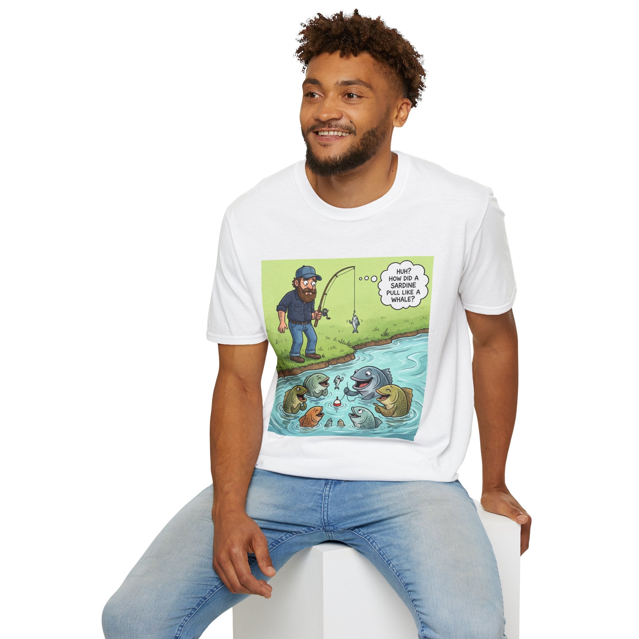 T-Shirt/Fishing Bass Cartoon | Funny Lure, Pond Fish
