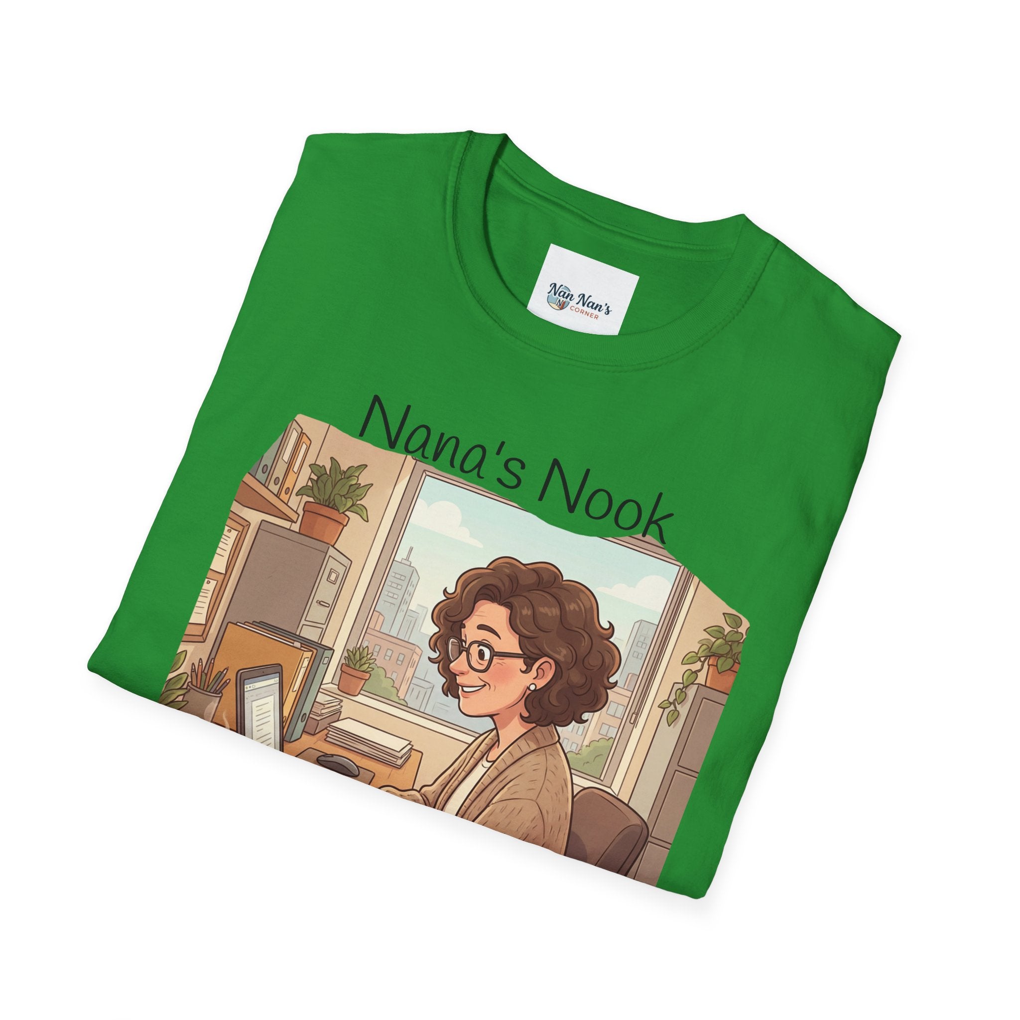 T-Shirt / "Nana's Nook: My Manager Has Whiskers" Cozy Grandma Cat Lover Tee