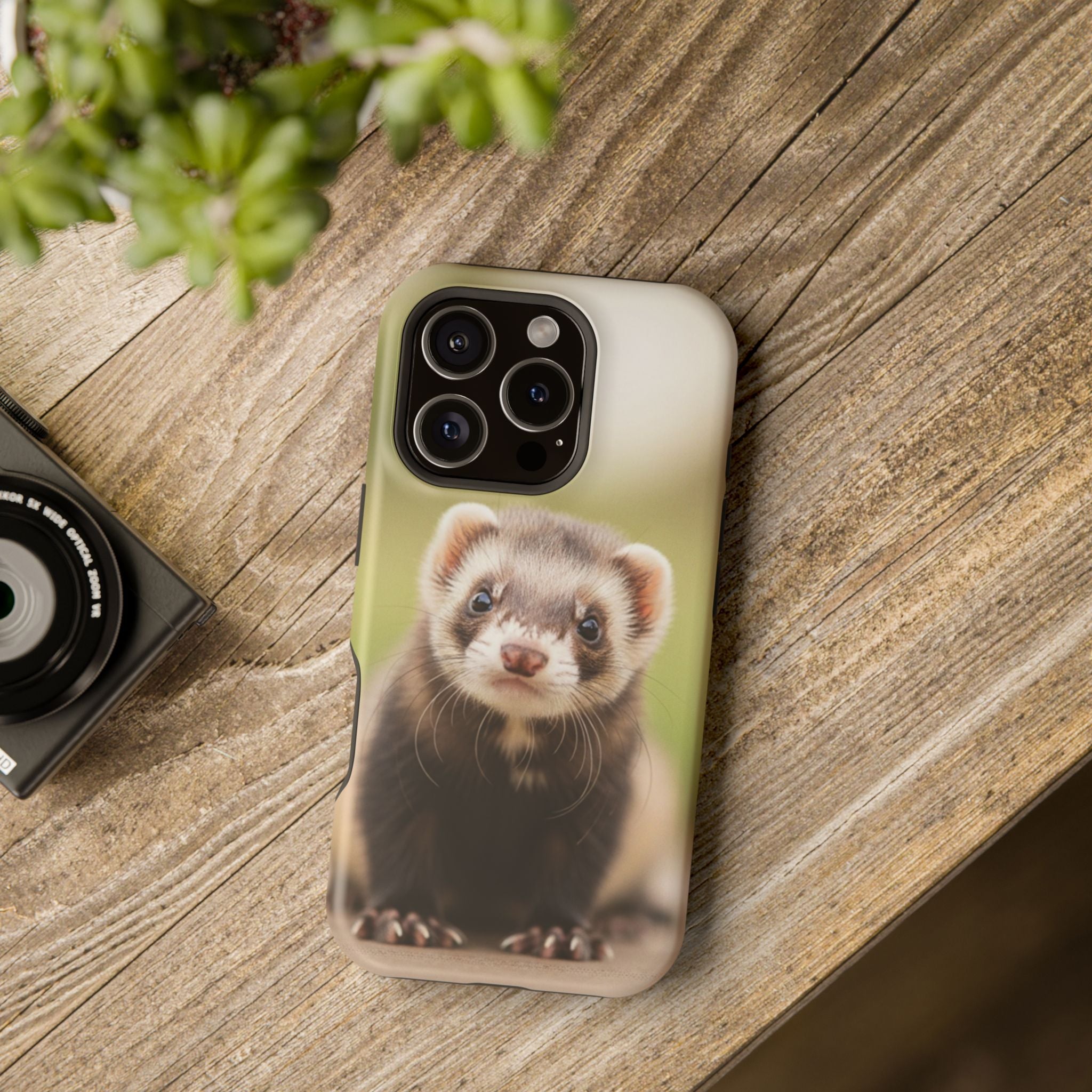 Cute Ferret Portrait Phone Case