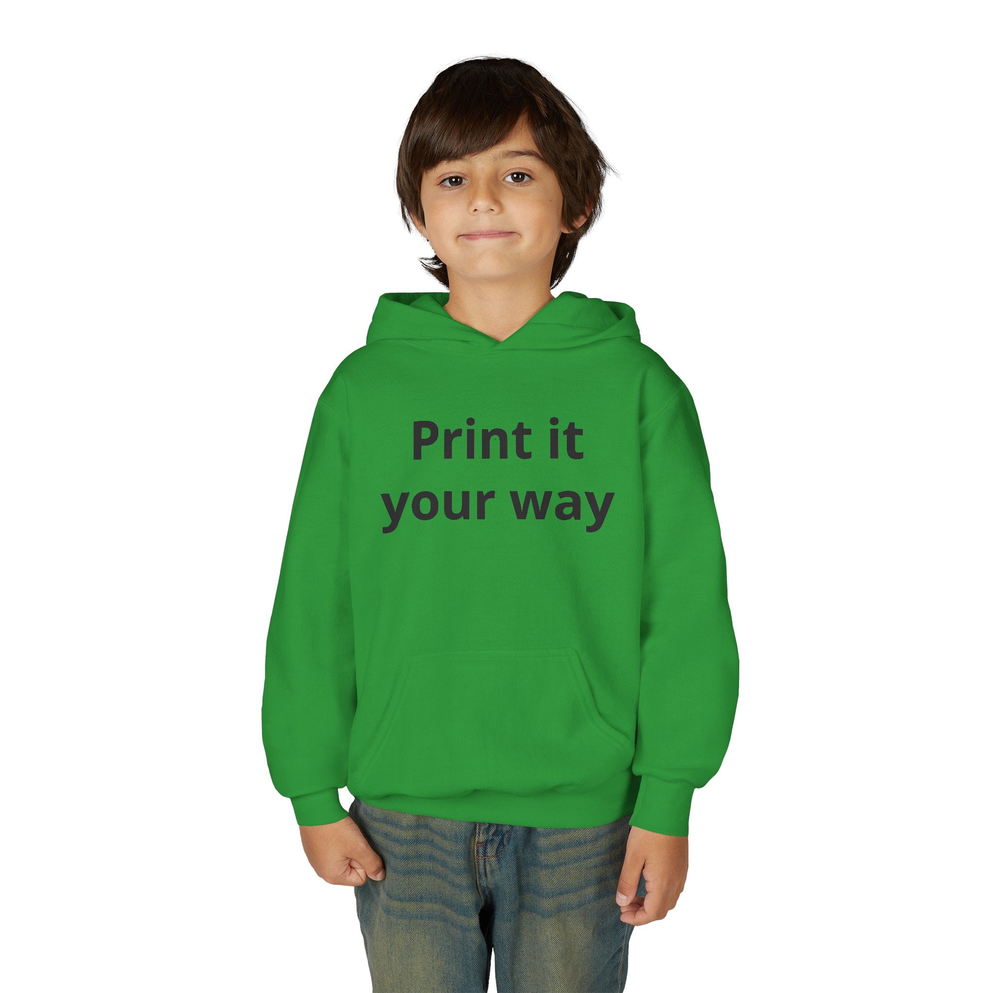 Hooded Sweatshirt Kids Print It Your Way | Custom Youth Hoodie