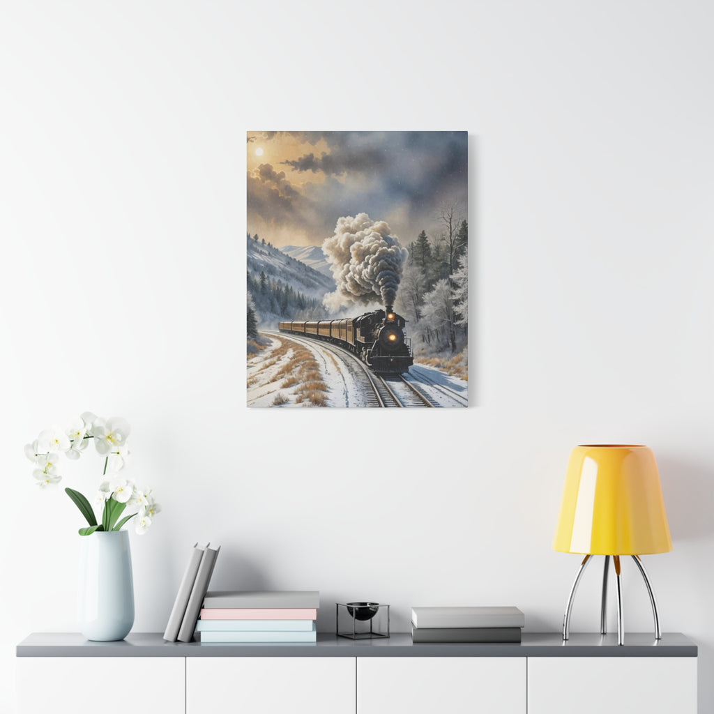 Matte Canvas, Steam Train  Stretched, 1.25"