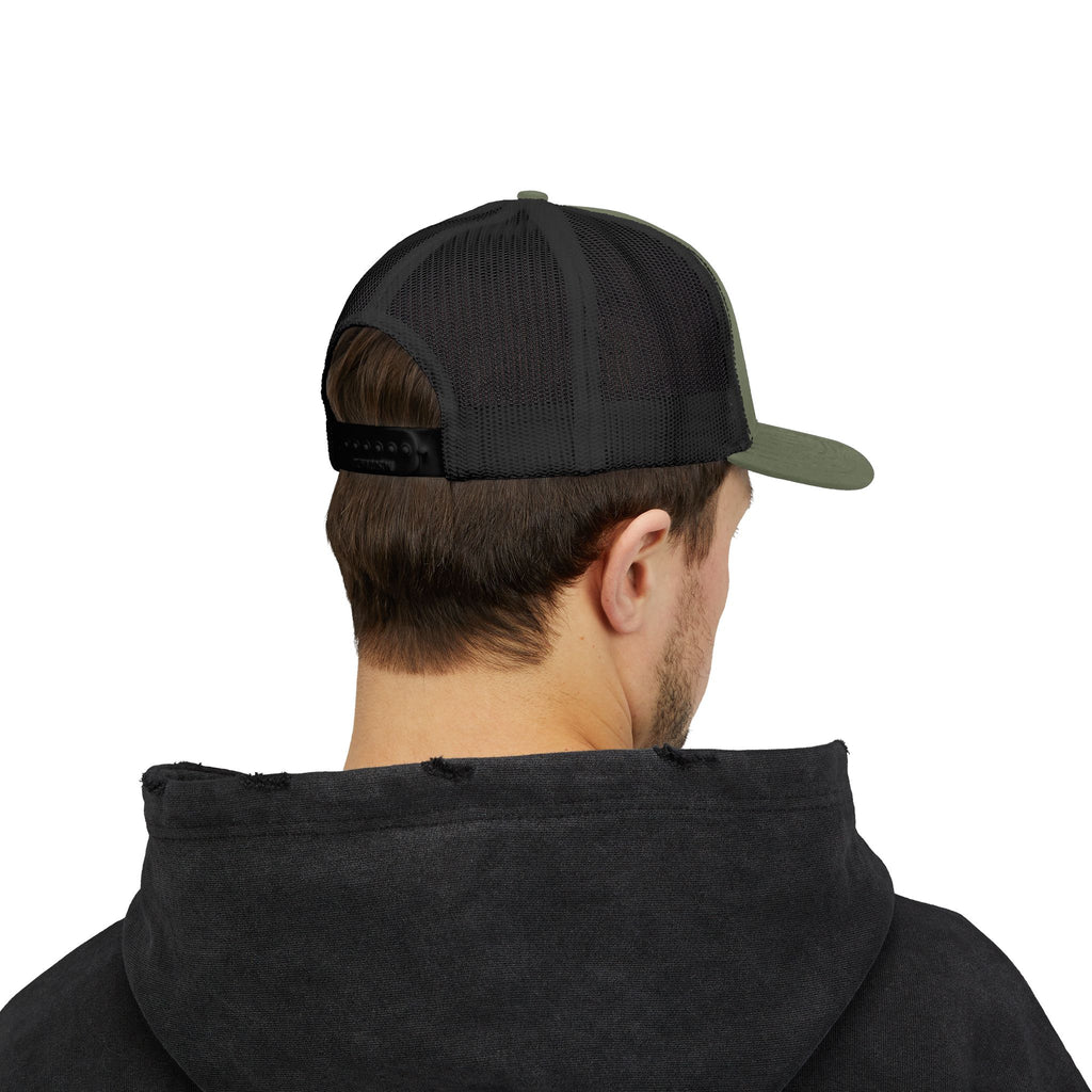 Happy Camper campfire Embroidered Snapback Cap | Trucker hat
