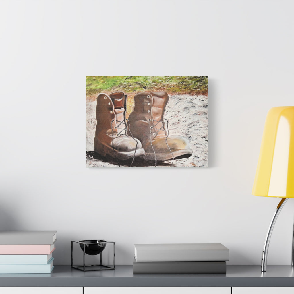 New Leather Boots/ Matte Canvas