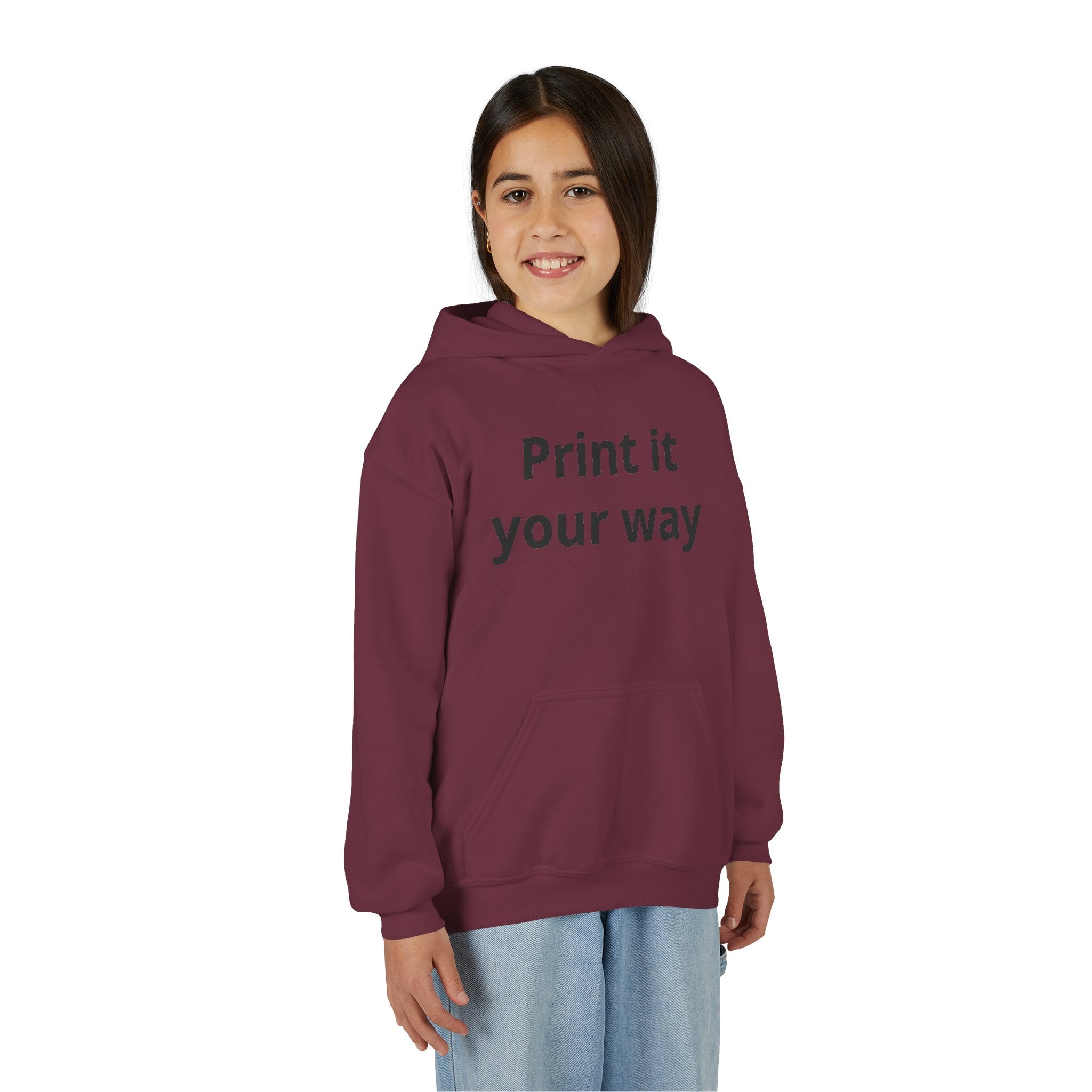 Hooded Sweatshirt Print It Your Way | Custom Youth Hoodie