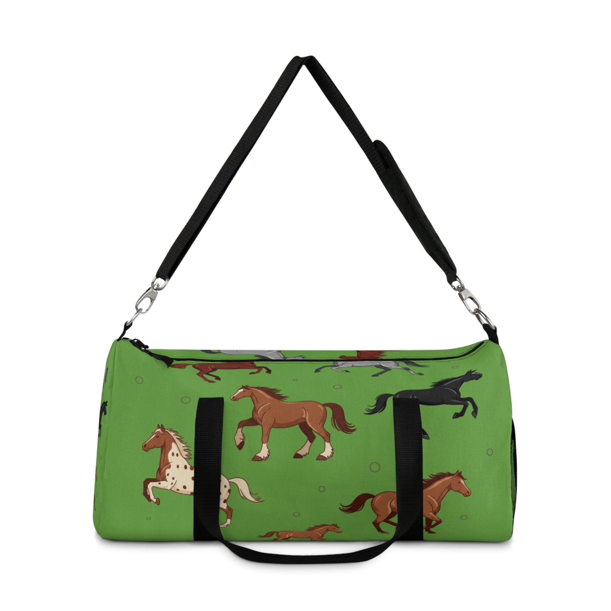Copy of Green Equestrian Horse Pattern Duffel Bag / Travel Gym Overnight Bag