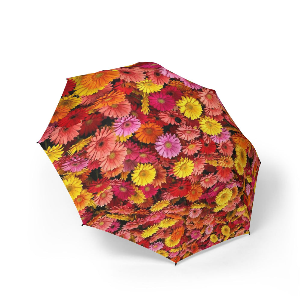 Gerbera Daisy Floral Pattern Umbrella | Foldable Rain Parasol