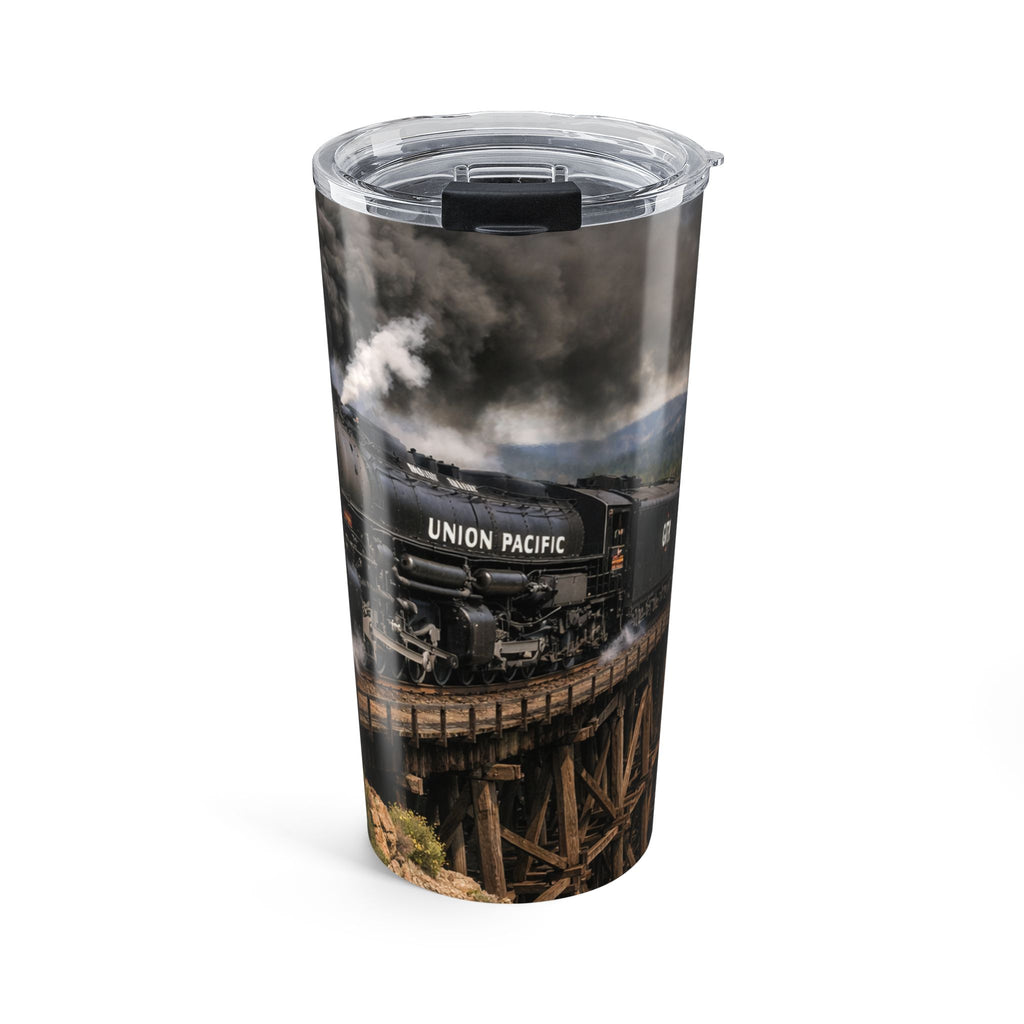 Union Pacific Steam Train Tumbler 20oz | Vintage Locomotive Travel Cup