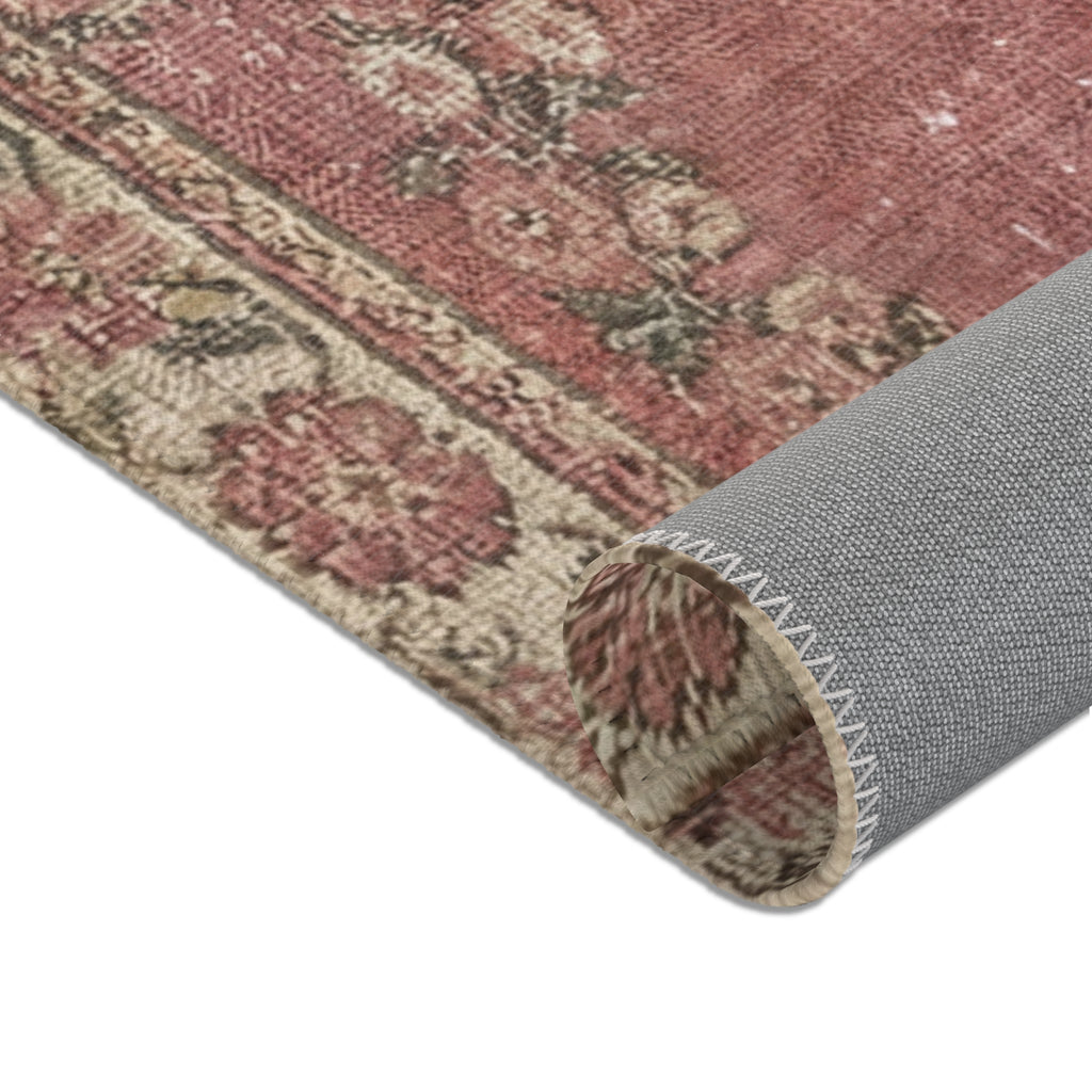 Vintage Floral Medallion Area Rug