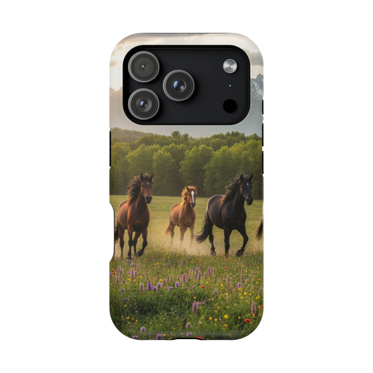Running Horses Phone Case | Magnetic Impact-Resistant Case