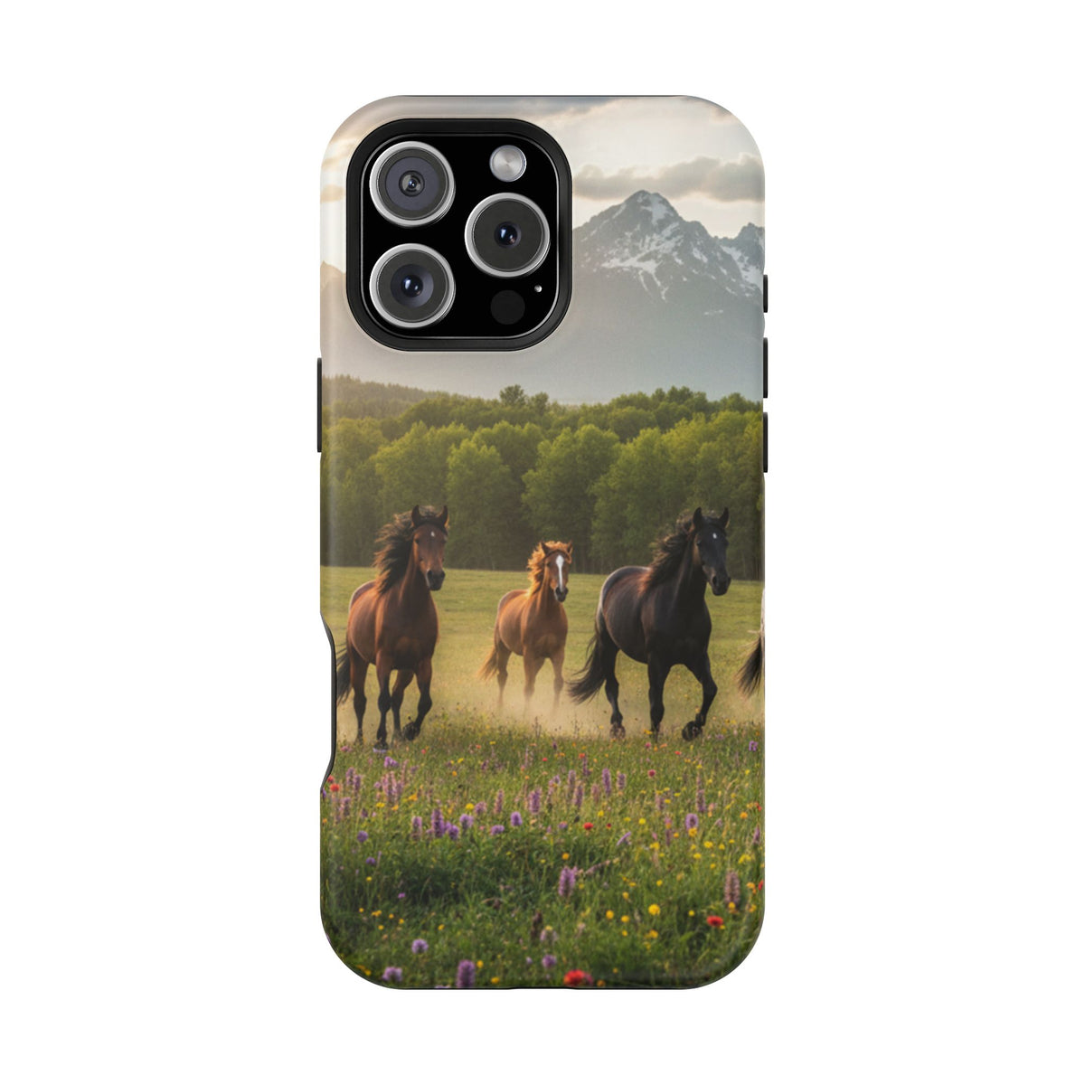 Running Horses Phone Case | Magnetic Impact-Resistant Case