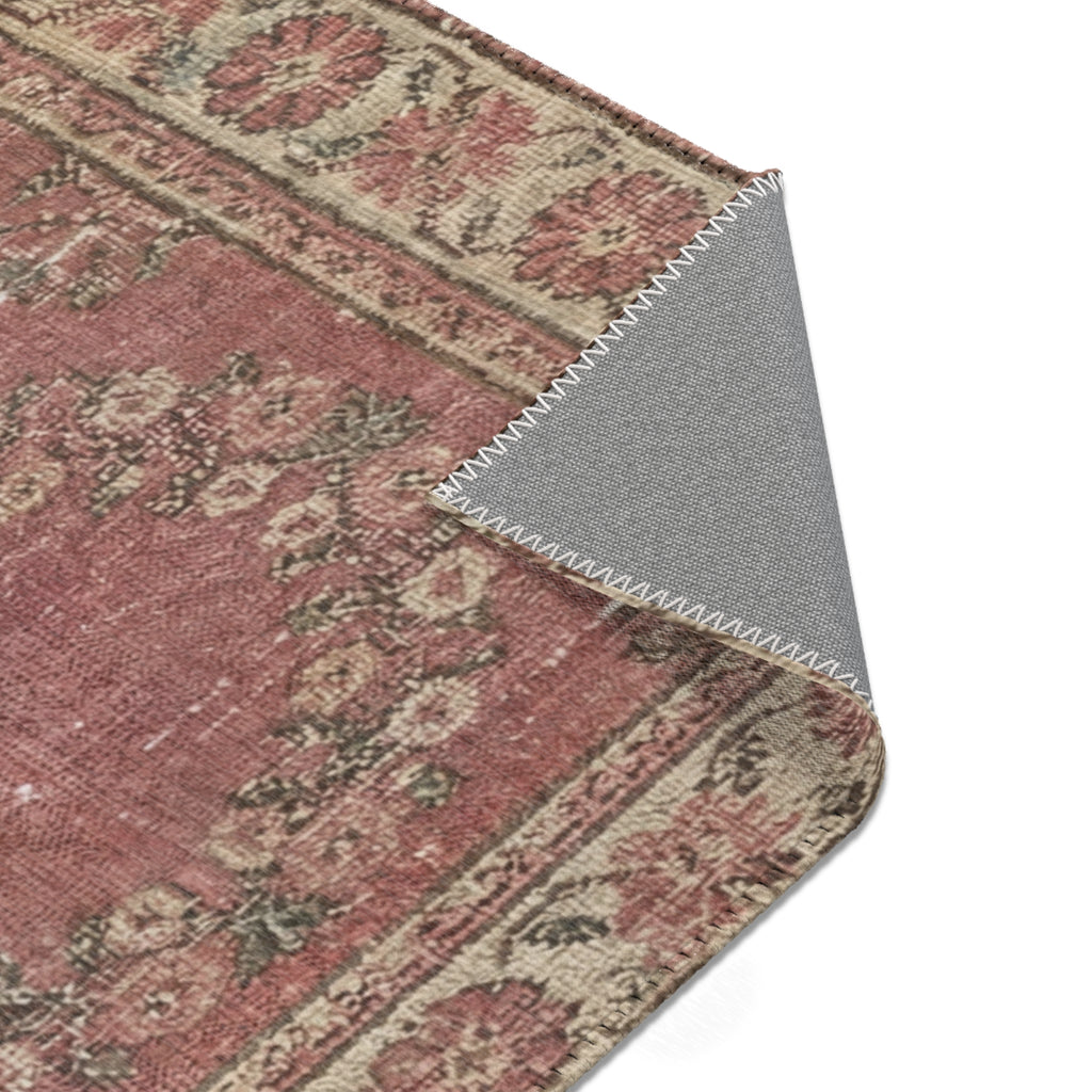 Vintage Floral Medallion Area Rug