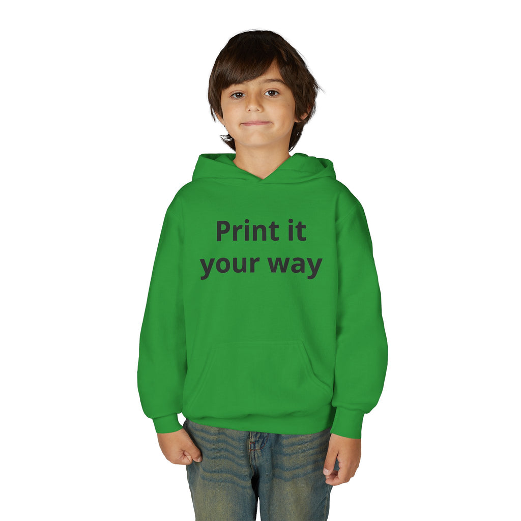 Hooded Sweatshirt Print It Your Way | Custom Youth Hoodie