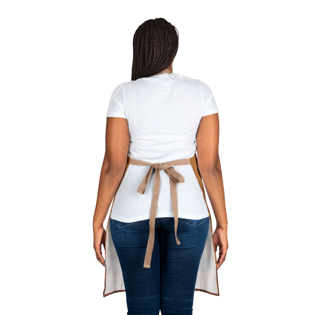 Apron Cheerful Baker Illustration | Cartoon Chef Baking, Kitchen Apron