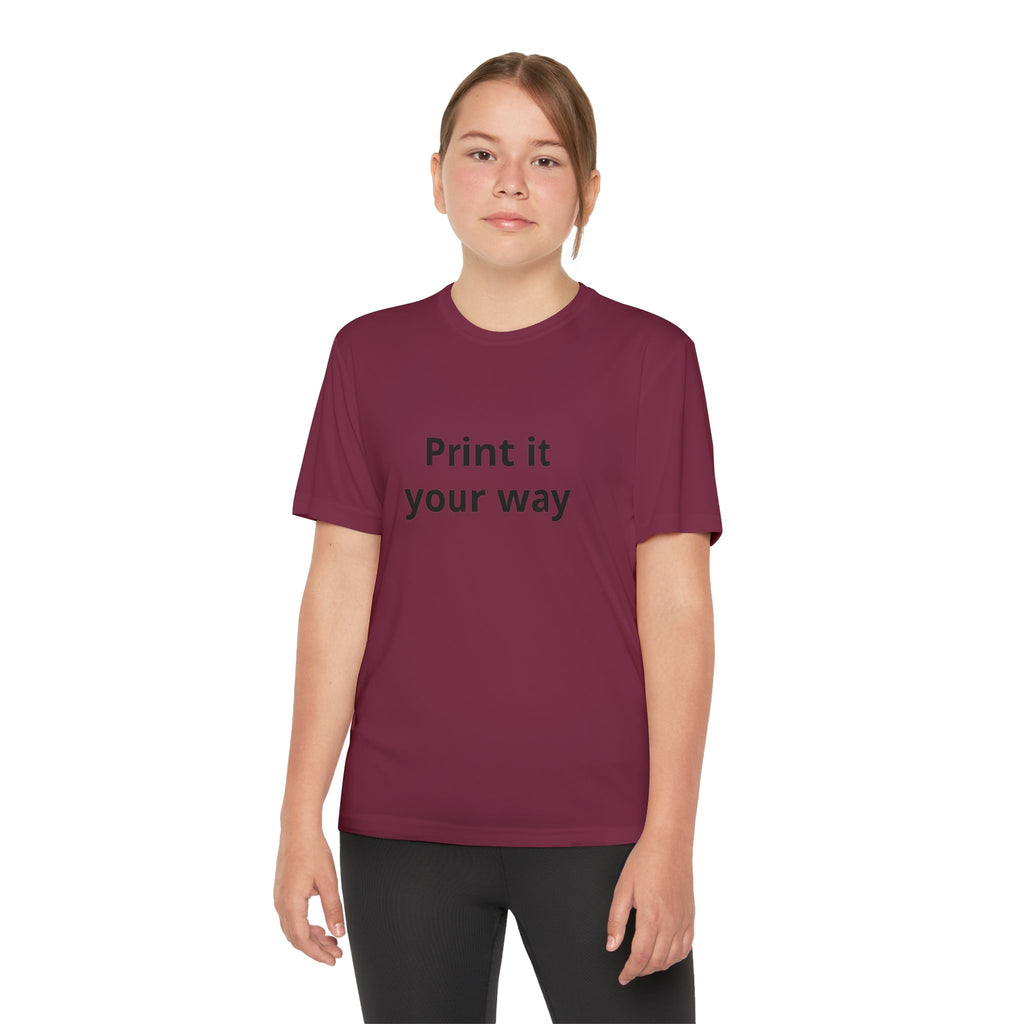 Print it your way Tee | Customizable Youth T-Shirt, Plain White Kids Tee
