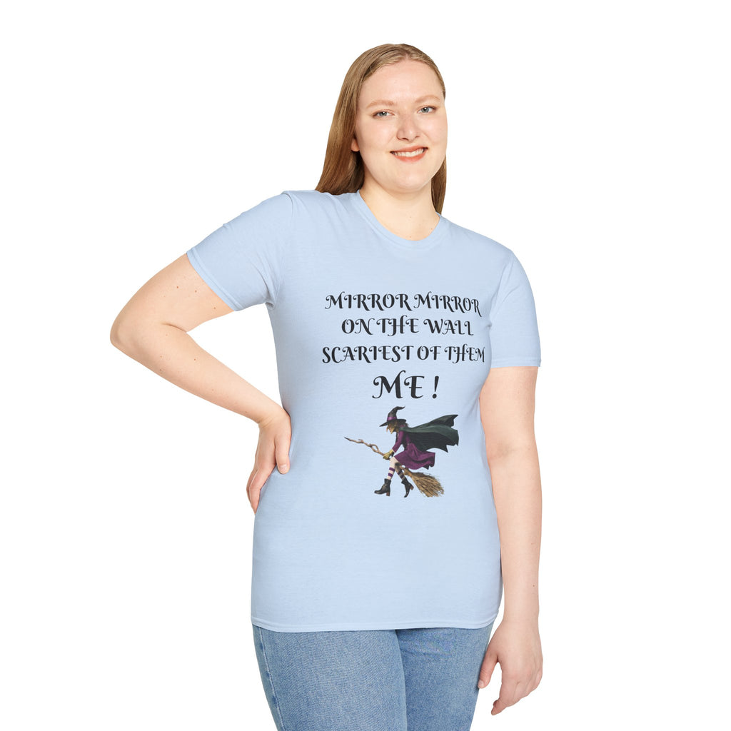 Mirror Mirror on the Wall Witch Illustration T-Shirt